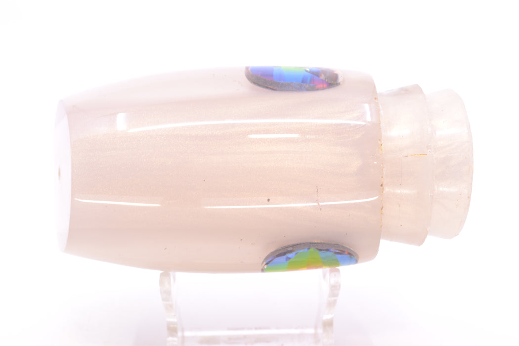 Joe Yee White Pearl Jewel Eyes Popo 14" 9oz New Pre-Owned