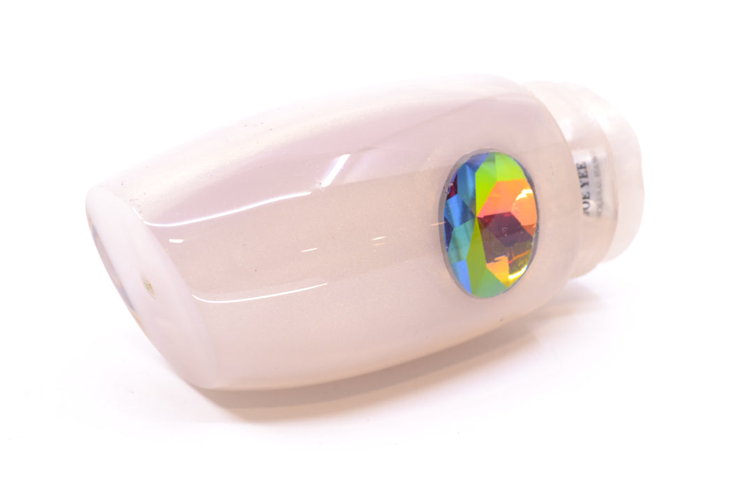 Joe Yee White Pearl Jewel Eyes Popo 14" 9oz New Pre-Owned