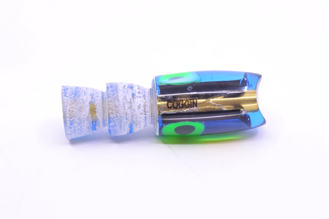 Coggin Lures Yellow Mirrored Blue Back Tado Lo'ihi Peanut Scoop 4.5" 0.3oz GZE