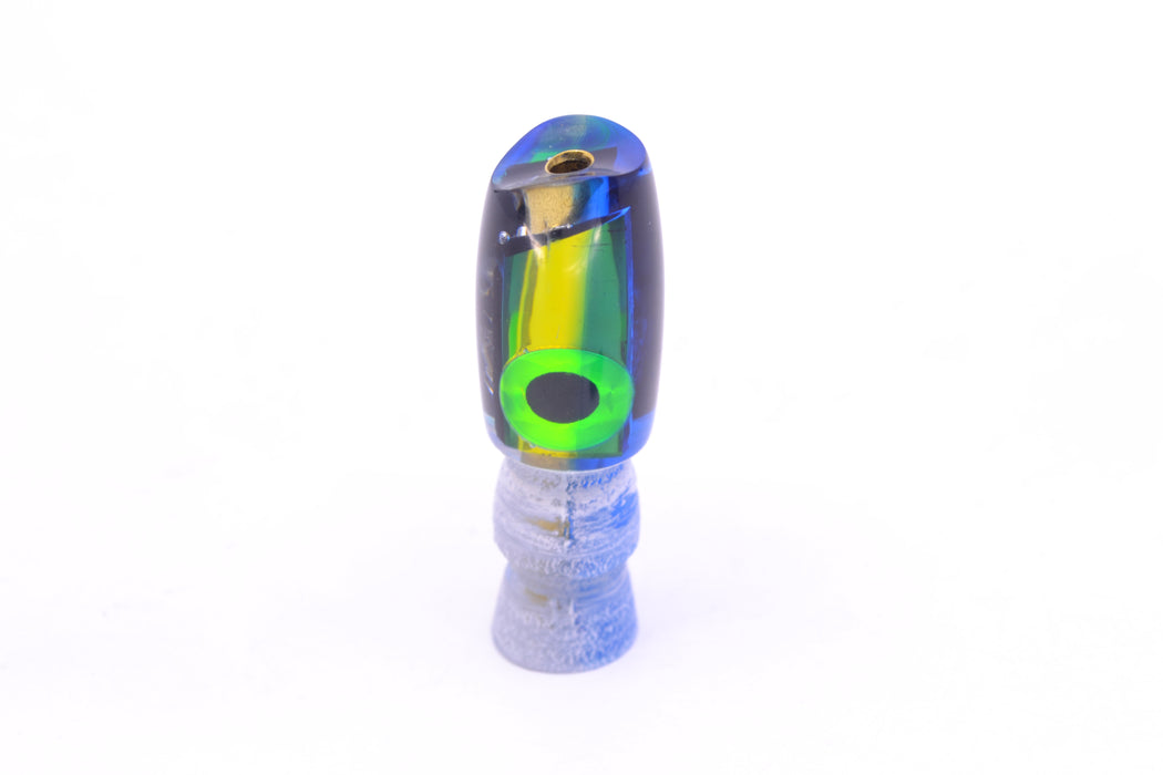 Coggin Lures Yellow Mirrored Blue Back Tado Lo'ihi Peanut Scoop 4.5" 0.3oz GZE