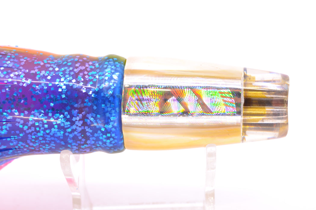 Joe Yee Real Golden MOP 4-Hole Lead Crackerjack Scoop 9" 5.5oz Skirted New Pre-Owned