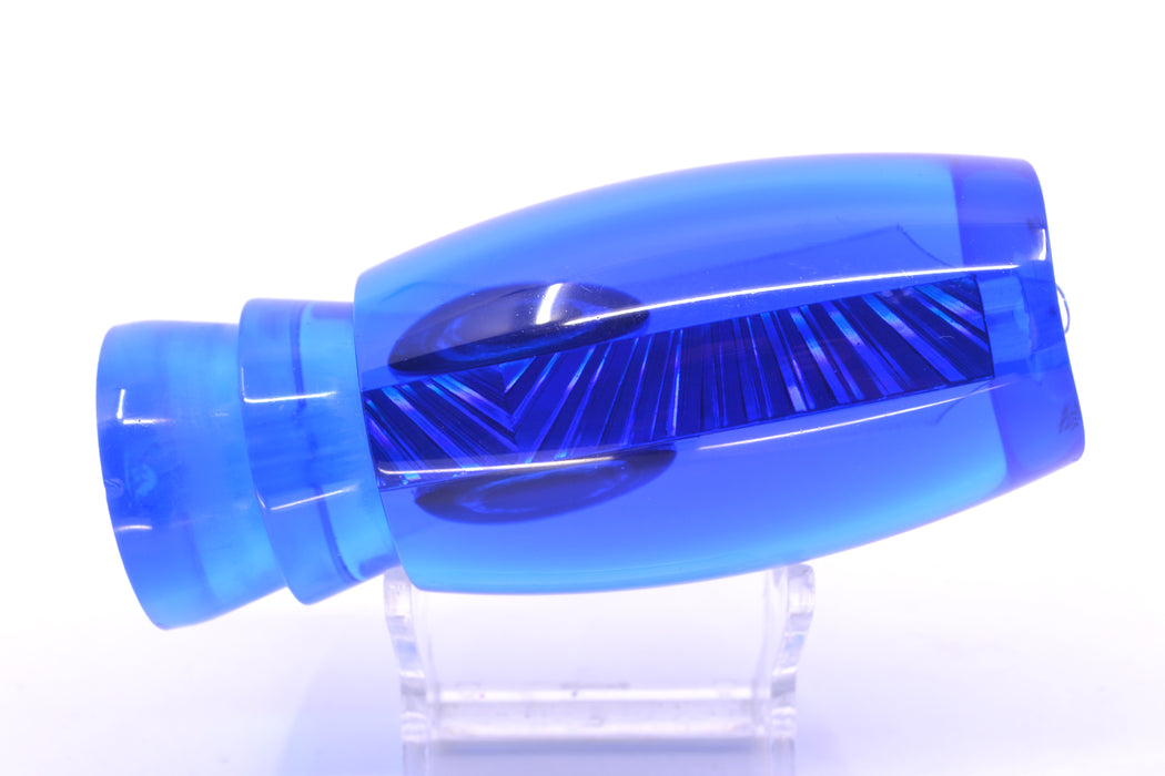 Moyes Lures Ice Blue Rainbow Starburst Blue Back Taxi Eyes Large Argus 14" 6.5oz