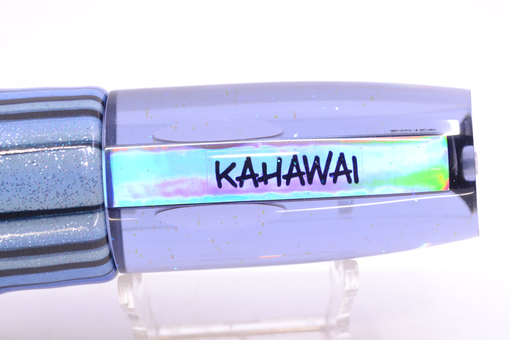 Bonze Lures Smoke Mirrored Red Eyes Kahawai 12" 8.8oz Fire Tailz Vinyl Skipjack