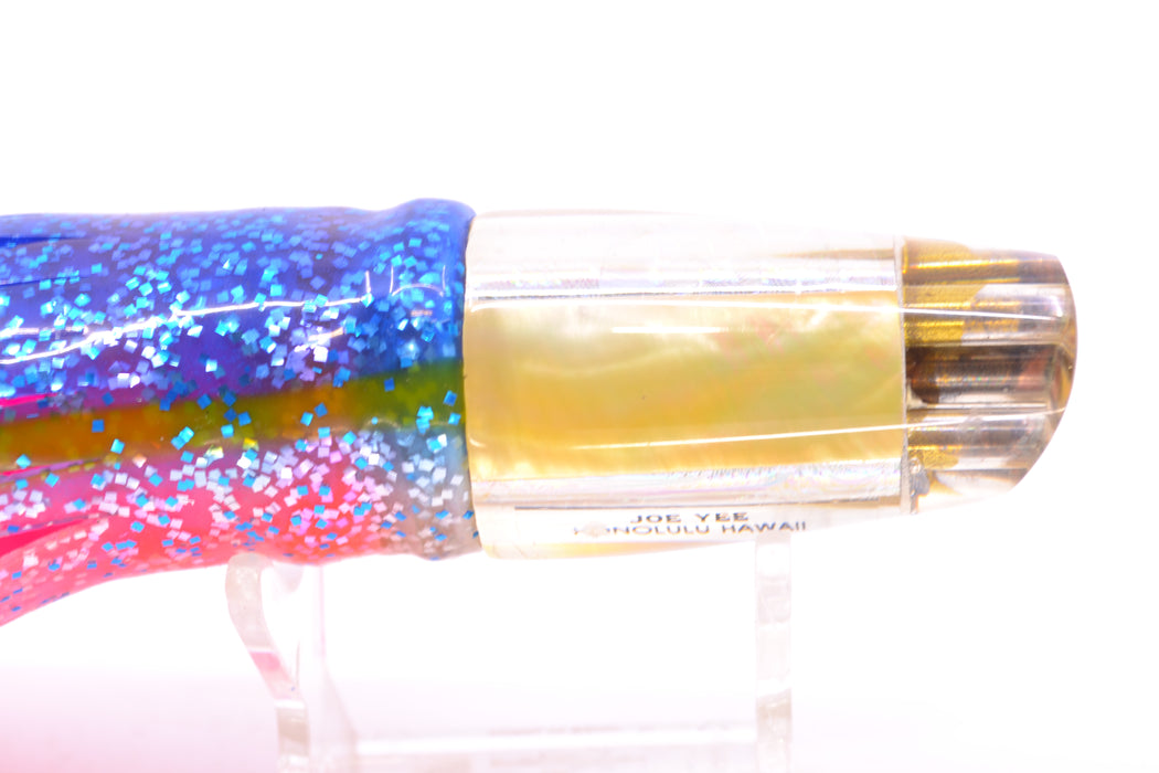 Joe Yee Real Golden MOP 4-Hole Lead Crackerjack Scoop 9" 5.5oz Skirted New Pre-Owned