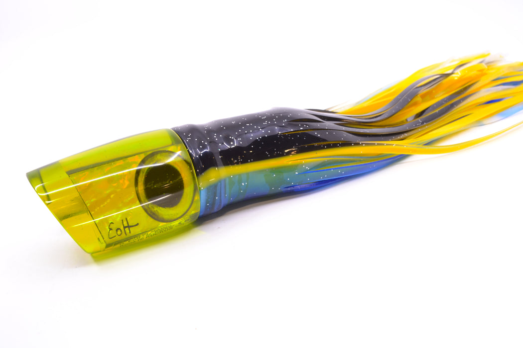 Marlin Magic Green/Gold Awabi Taxi Eyes Ruckus 12" 11oz Skirted Black-Yellow Stripe-Blue