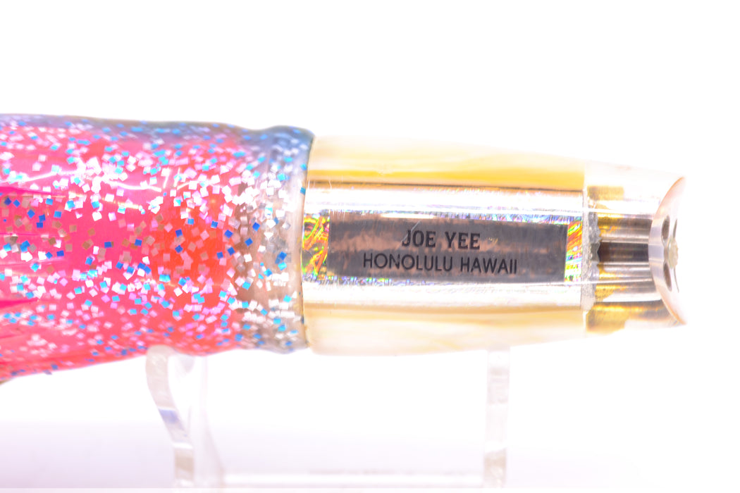 Joe Yee Real Golden MOP 4-Hole Lead Crackerjack Scoop 9" 5.5oz Skirted New Pre-Owned