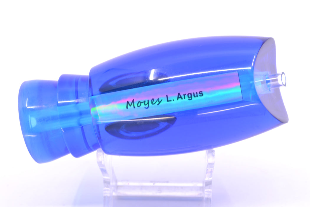 Moyes Lures Ice Blue Rainbow Starburst Blue Back Taxi Eyes Large Argus 14" 6.5oz