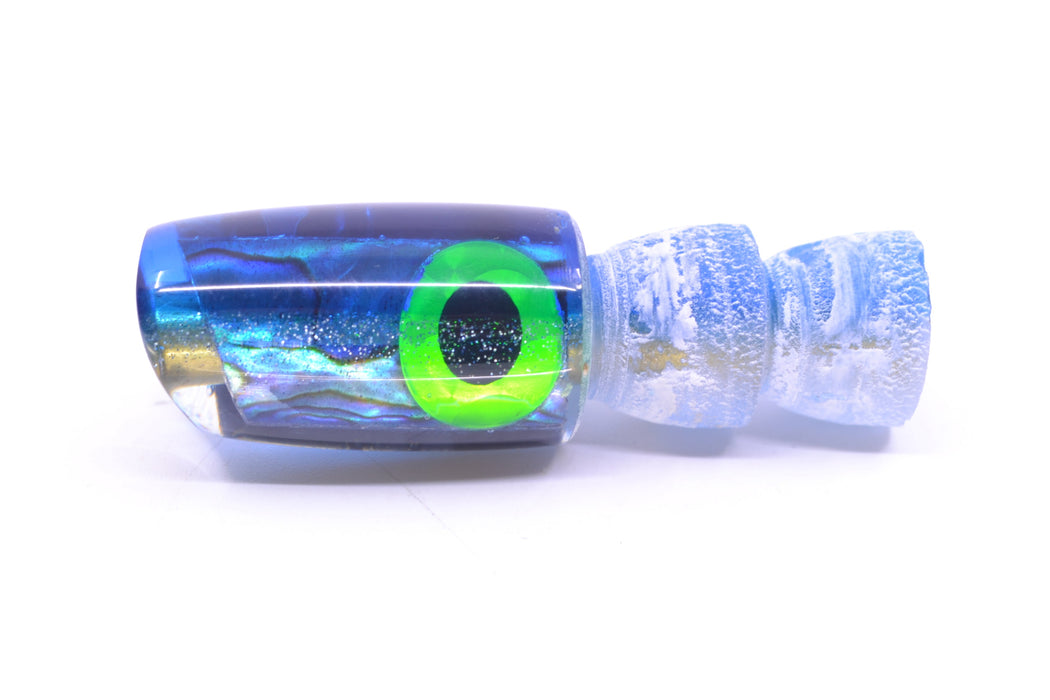 Coggin Lures Abalone Blue-Silver Glitter Back Tado Lo'ihi Peanut Scoop 4.5" 0.3oz GZE
