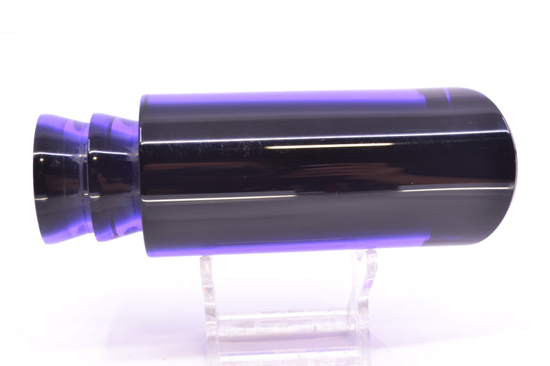 Moyes Lures Purple Mirrored Black Back Taxi Eyes Large Pipe Bomb 14" 8.5oz