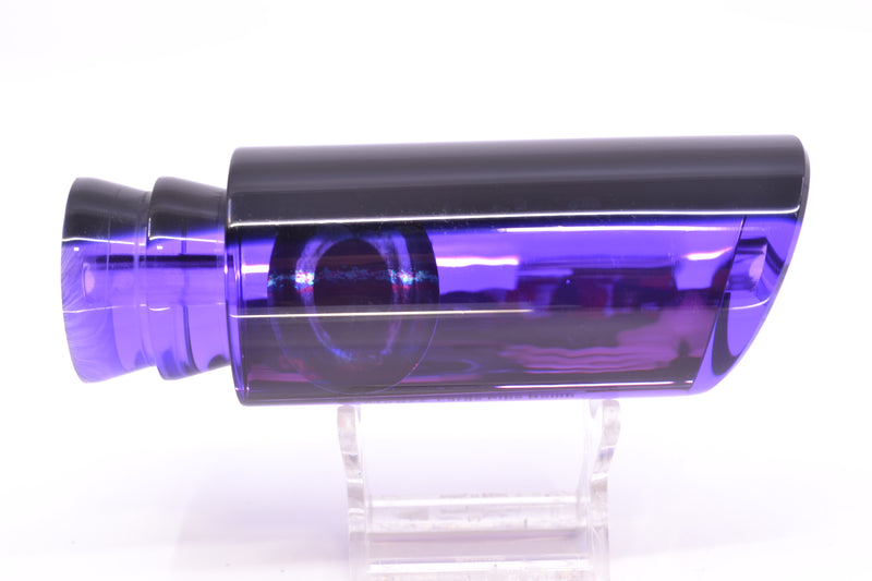 Moyes Lures Purple Mirrored Black Back Taxi Eyes Large Pipe Bomb 14" 8.5oz