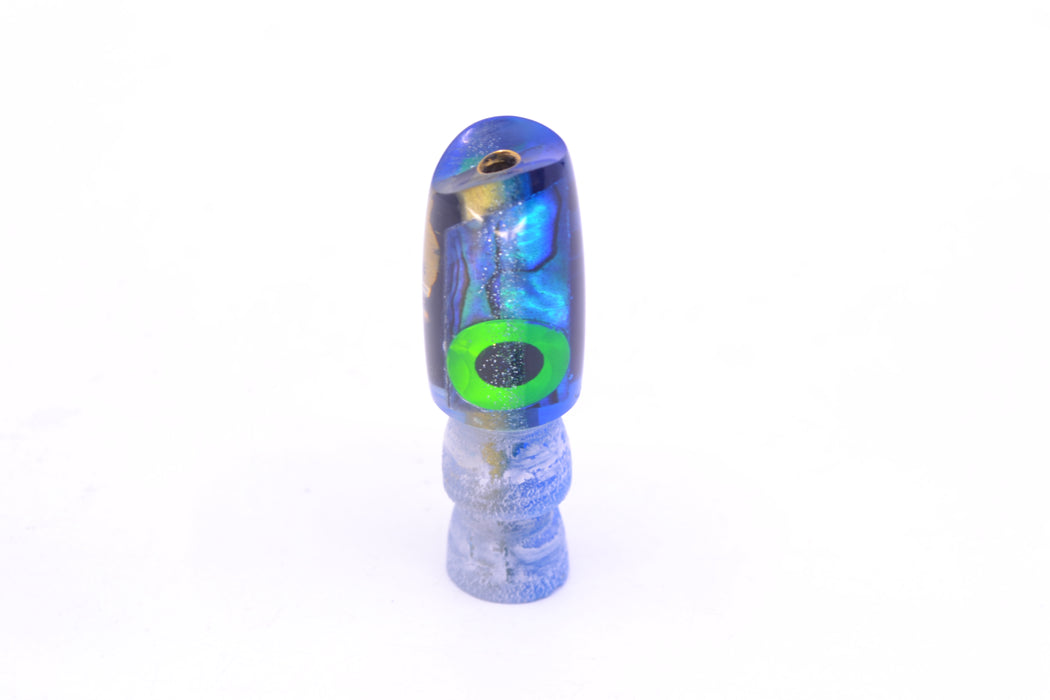Coggin Lures Abalone Blue-Silver Glitter Back Tado Lo'ihi Peanut Scoop 4.5" 0.3oz GZE