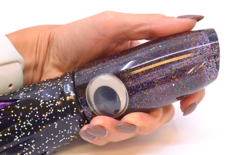 Joe Yee Lures by KEGZ Smoke Rainbow Flake Super Plunger 14" 11.5oz Skirted *The People's Pick*