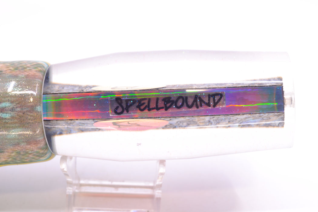 Bonze Lures Paua Shell Red Eyes Spellbound 14" 12oz Fire Tailz Vinyl Yellowfin Tuna