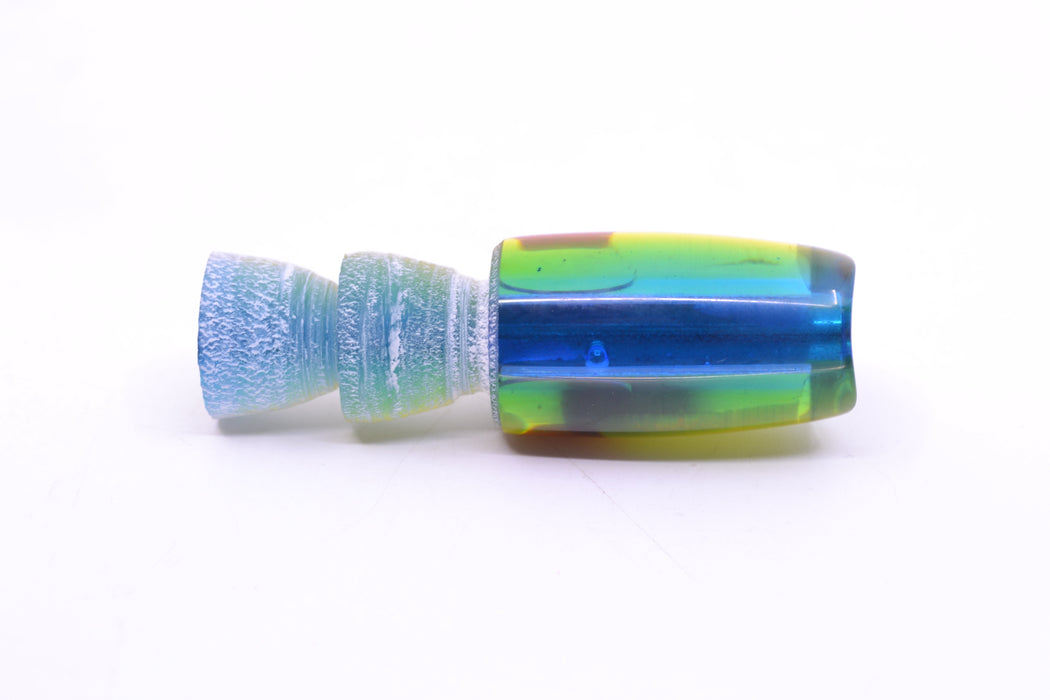 Coggin Lures White MOP Blue-Yellow Back Tado Lo'ihi Peanut Scoop 4.5" 0.3oz GZE