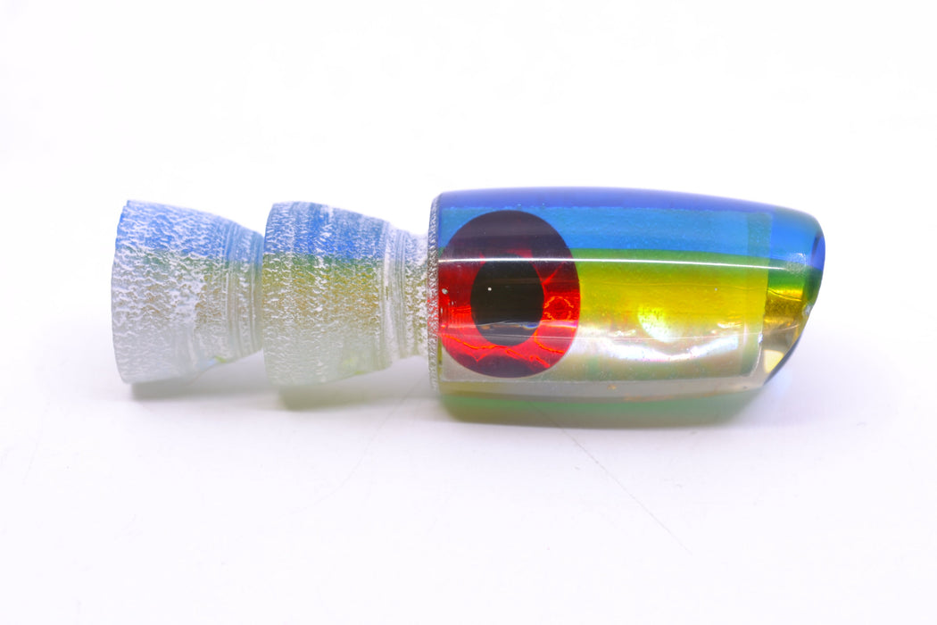 Coggin Lures White MOP Blue-Yellow Back Tado Lo'ihi Peanut Scoop 4.5" 0.3oz GZE