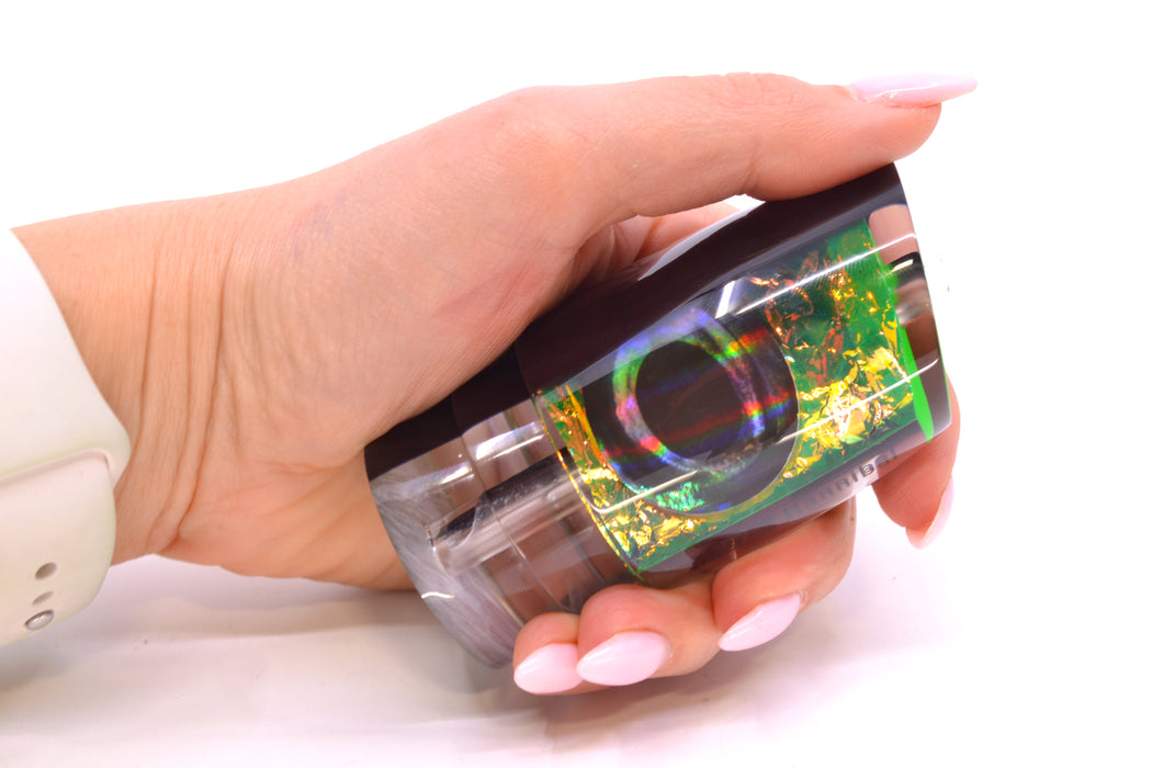 Moyes Lures Green Dichro Black Back Taxi Eyes Hannibal 14" 6oz