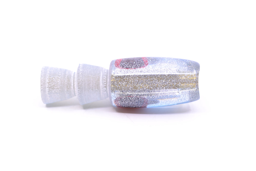 Coggin Lures Clear Mirrored Silver-Blue Back Tado Lo'ihi Peanut Scoop 4.5" 0.3oz GZE