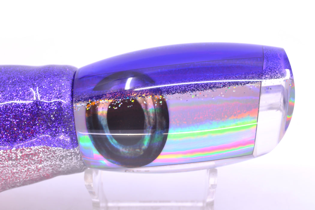 Moyes Lures Silver Rainbow Purple-Silver Back Large Argus 14" 10oz Skirted Purple-Silver