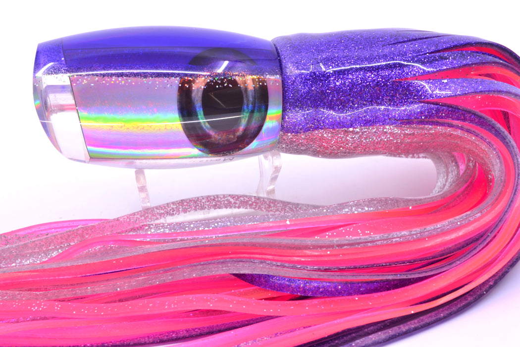 Moyes Lures Silver Rainbow Purple-Silver Back Large Argus 14" 10oz Skirted Purple-Silver