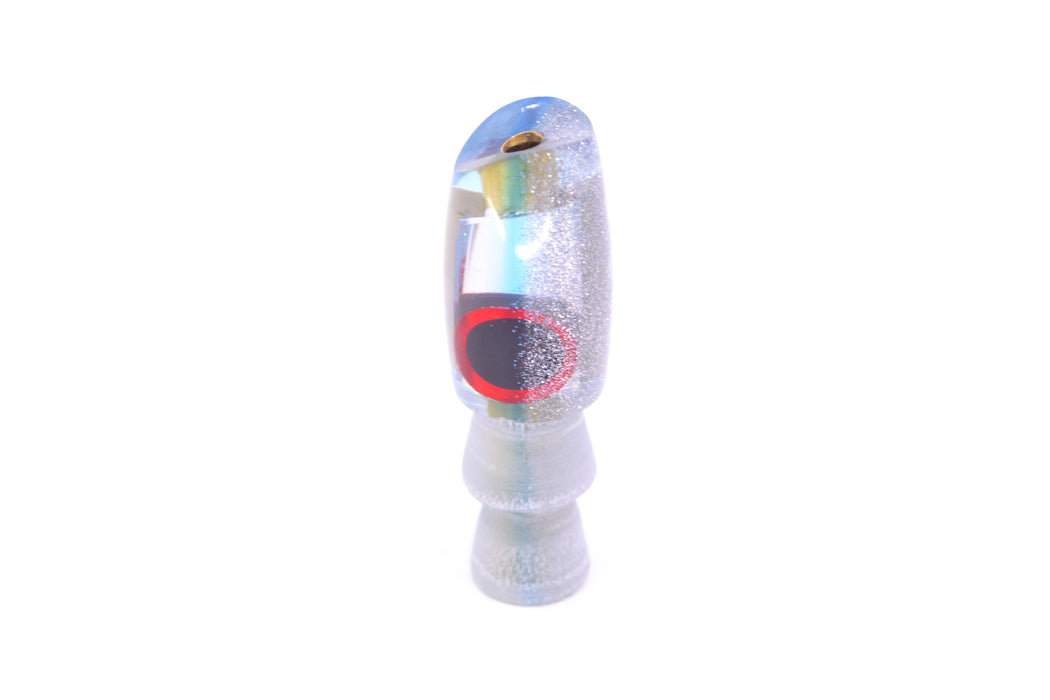 Coggin Lures Clear Mirrored Silver-Blue Back Tado Lo'ihi Peanut Scoop 4.5" 0.3oz GZE
