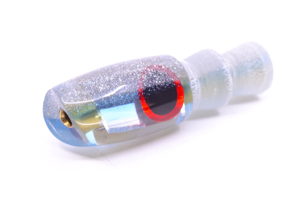 Coggin Lures Clear Mirrored Silver-Blue Back Tado Lo'ihi Peanut Scoop 4.5" 0.3oz GZE
