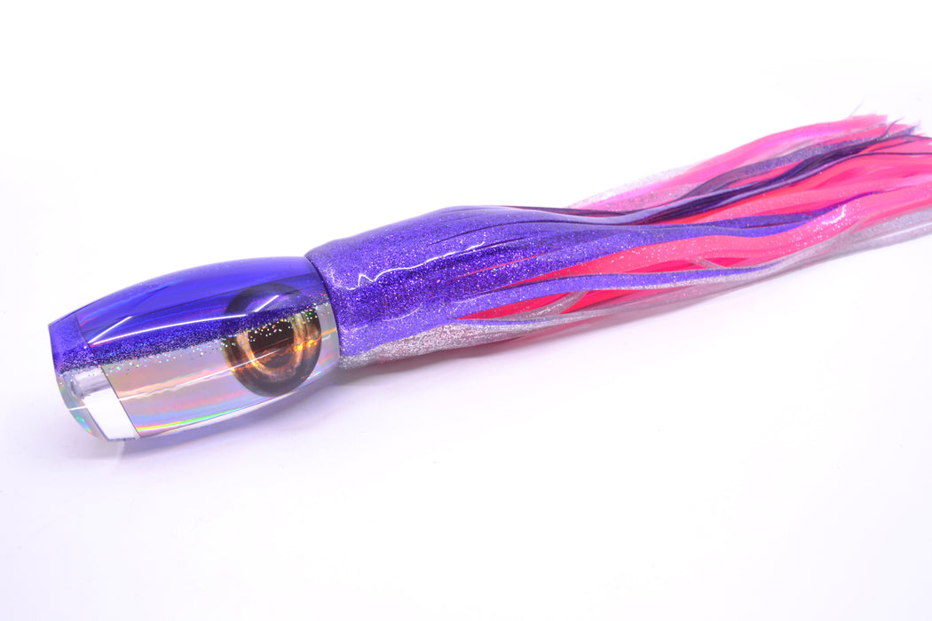 Moyes Lures Silver Rainbow Purple-Silver Back Large Argus 14" 10oz Skirted Purple-Silver