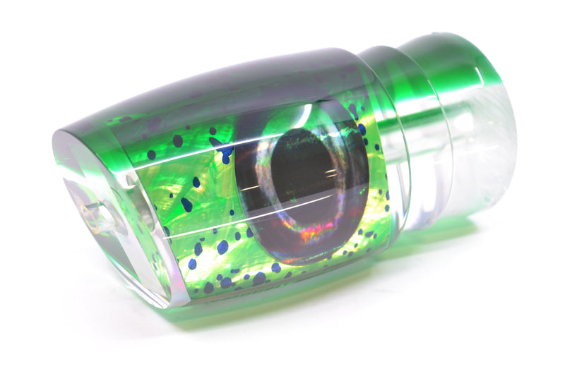 Moyes Lures Mahi MOP Green Back Taxi Eyes Hannibal 14" 6oz