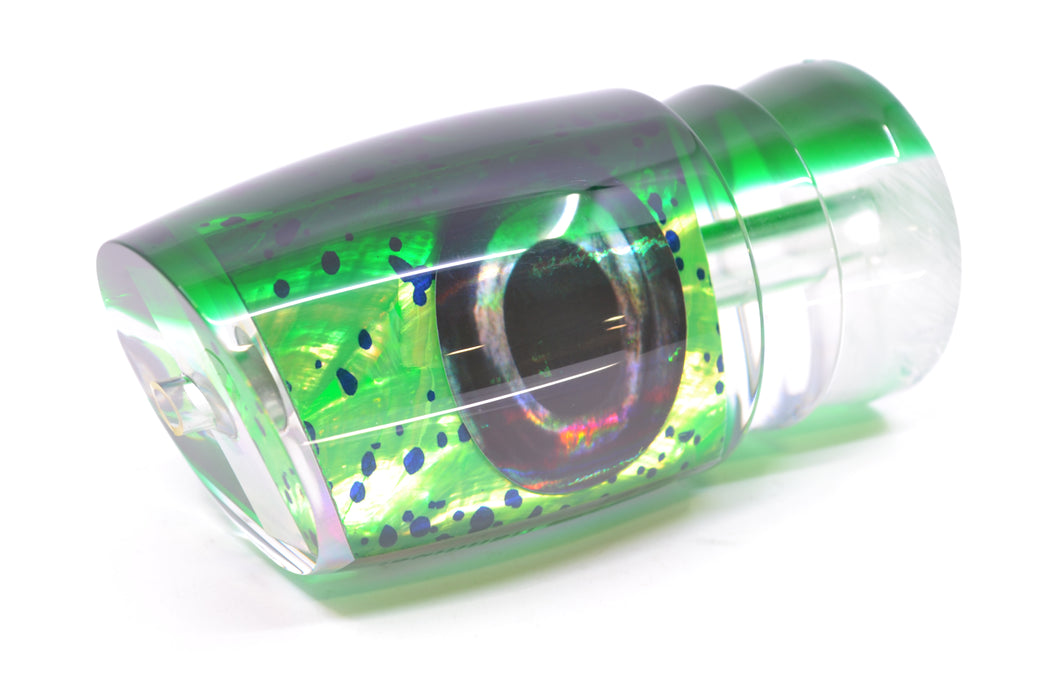 Moyes Lures Mahi MOP Green Back Taxi Eyes Hannibal 14" 6oz