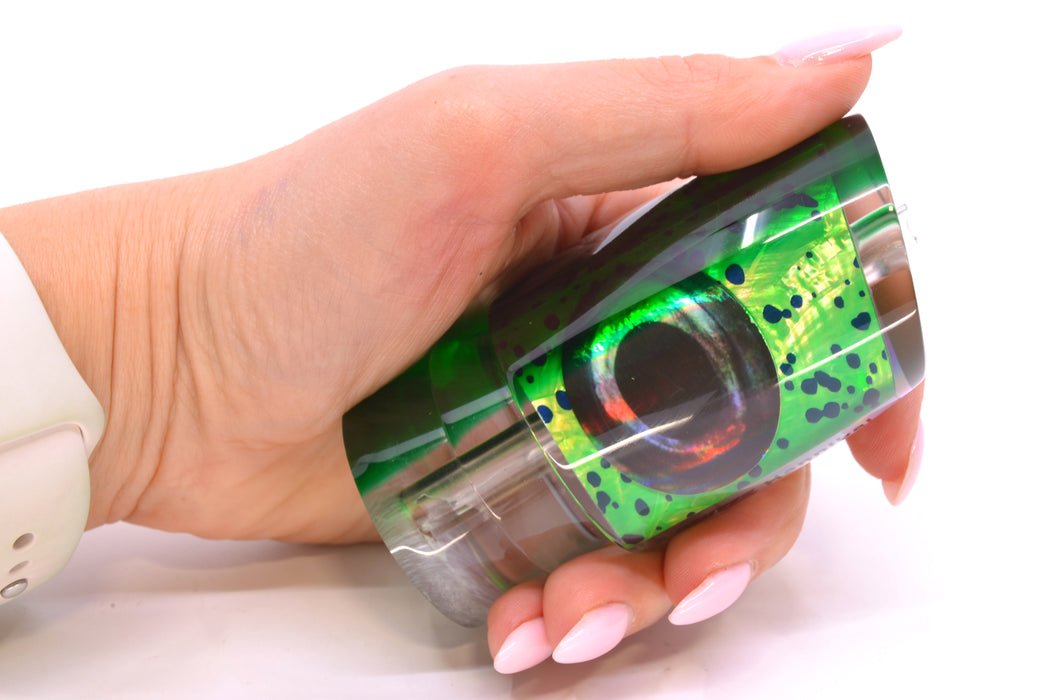 Moyes Lures Mahi MOP Green Back Taxi Eyes Hannibal 14" 6oz