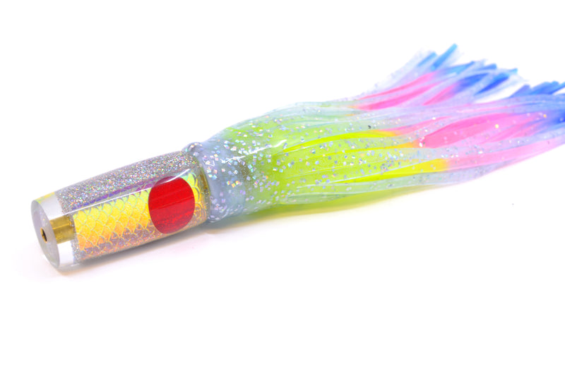Koya Lures Ice Rainbow Scale Red Eyes Hard Head 5.5" 2oz Skirted Ice Blue/Rainbow