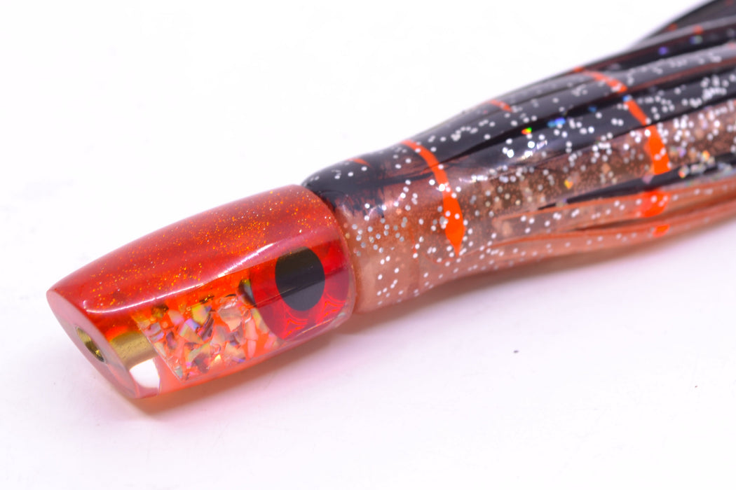Coggin Lures Orange S&P Orange Back Tado Lo'ihi Peanut Slant 4.5" 1oz Skirted GZE