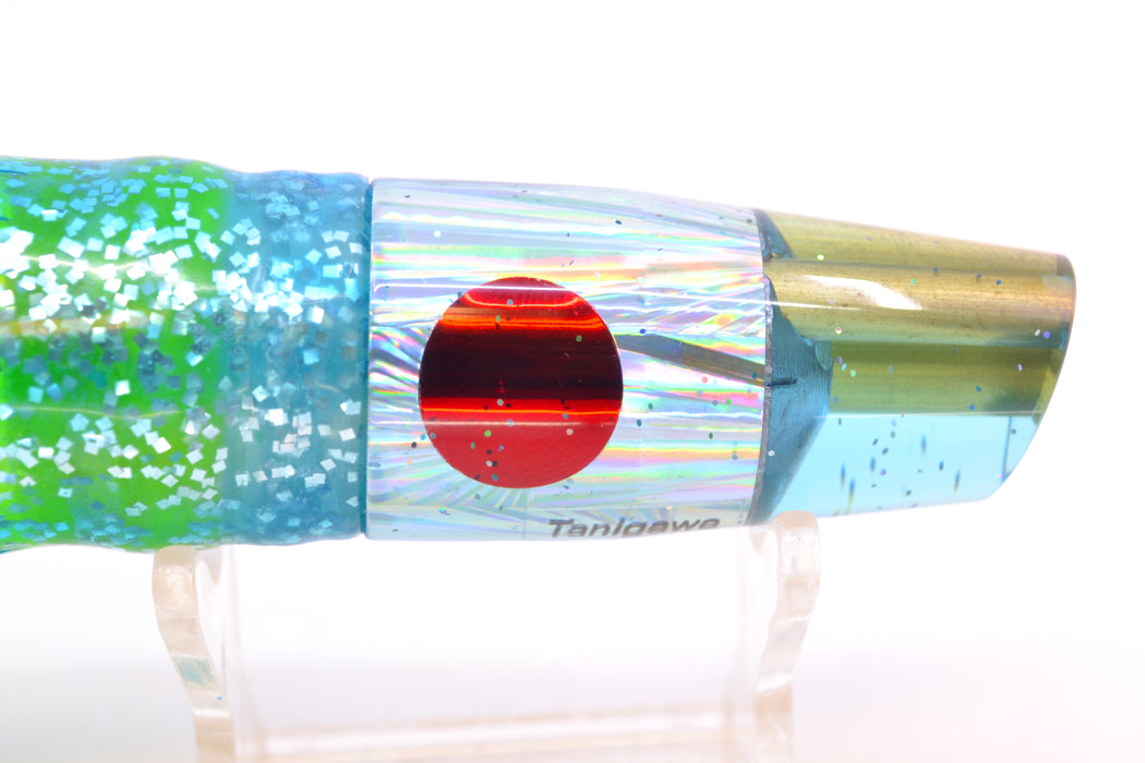 Tanigawa Lures Ice Blue Rainbow Starburst 2-Hole Slant 7" 9.6oz Skirted Ice Blue/Rainbow GZE