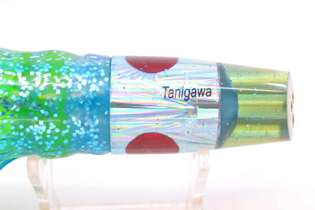 Tanigawa Lures Ice Blue Rainbow Starburst 2-Hole Slant 7" 9.6oz Skirted Ice Blue/Rainbow GZE