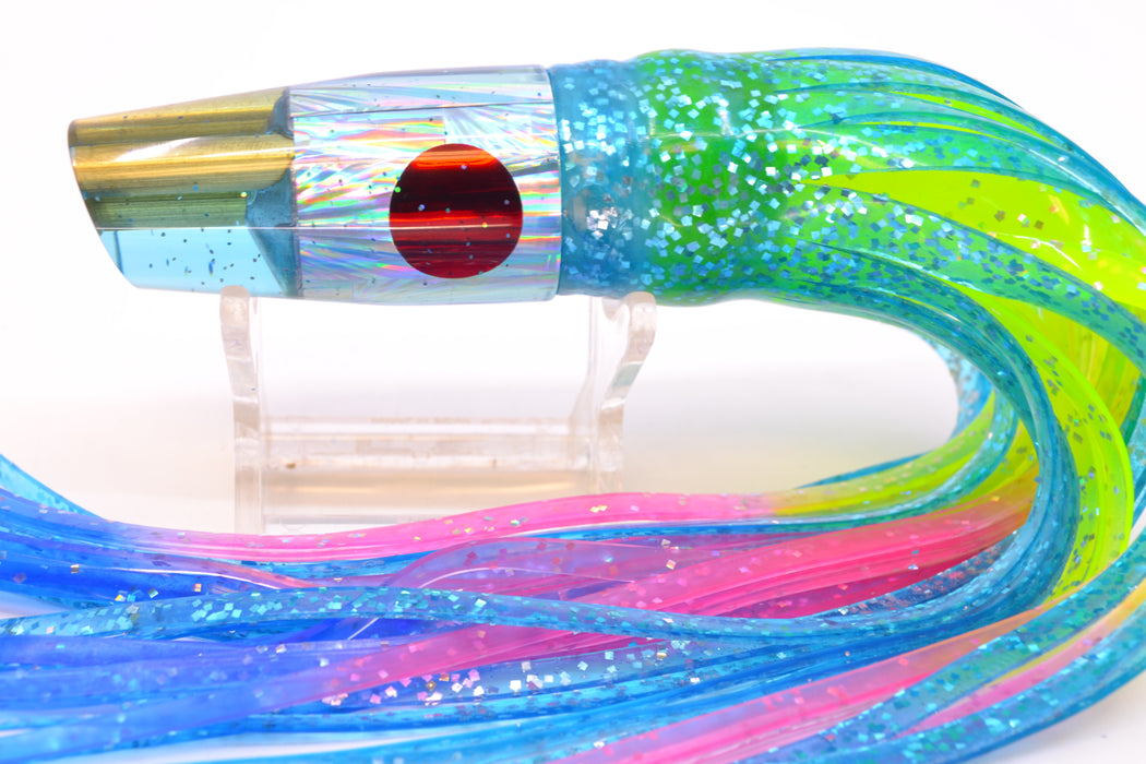 Tanigawa Lures Ice Blue Rainbow Starburst 2-Hole Slant 7" 9.6oz Skirted Ice Blue/Rainbow GZE