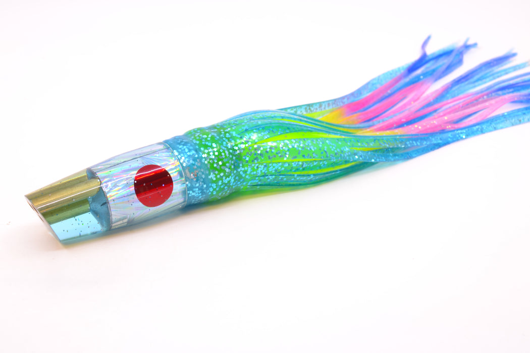 Tanigawa Lures Ice Blue Rainbow Starburst 2-Hole Slant 7" 9.6oz Skirted Ice Blue/Rainbow GZE