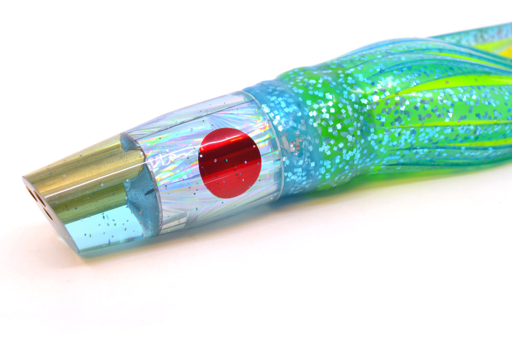 Tanigawa Lures Ice Blue Rainbow Starburst 2-Hole Slant 7" 9.6oz Skirted Ice Blue/Rainbow GZE