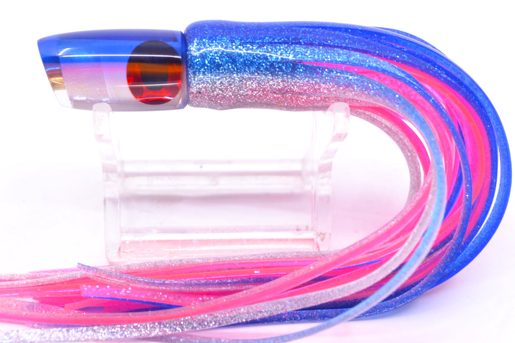 Coggin Lures White MOP Blue-Pink Back Tado Lo'ihi Peanut Slant 4.5" 1oz Skirted Blue-Silver GZE