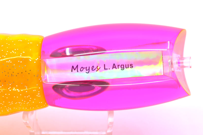 Moyes Lures Pink MOP Pink Back Large Argus 14" 10oz Skirted Electric Chicken