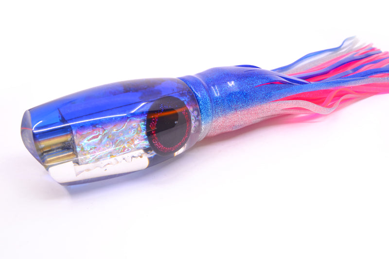 Coggin Lures Ice Rainbow Dichro Blue-Pink Back Tado Mauna Kea Scoop 14" 16oz Skirted