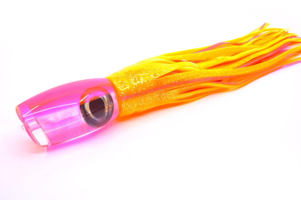 Moyes Lures Pink MOP Pink Back Large Argus 14" 10oz Skirted Electric Chicken