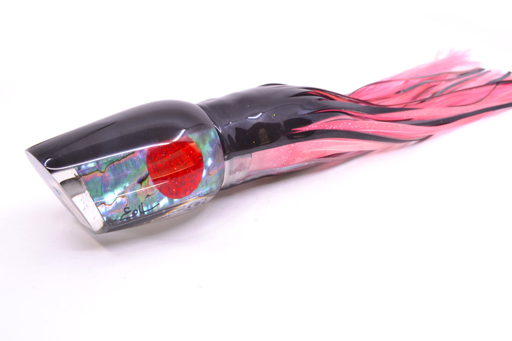 Marlin Magic Blue-Purple Abalone Black Back Red Eyes Hibby 14" 11oz Skirted Skipjack/Pink