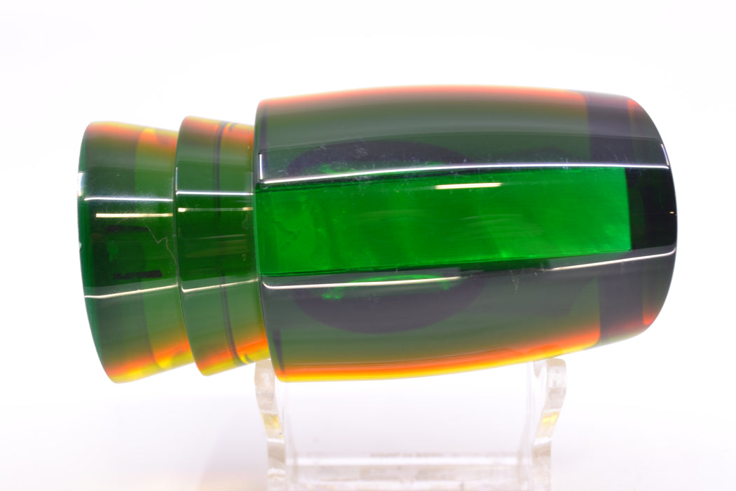 Moyes Lures Yellow MOP Green-Red Back Taxi Eyes Hannibal 14" 6oz