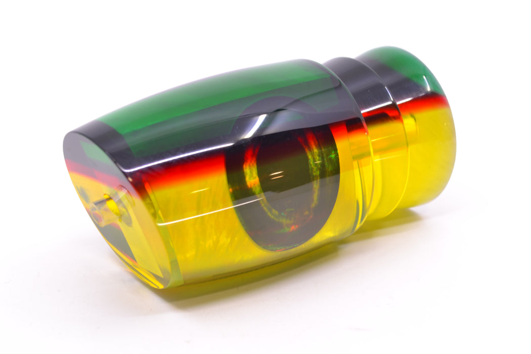 Moyes Lures Yellow MOP Green-Red Back Taxi Eyes Hannibal 14" 6oz