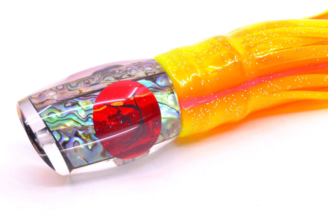Bonze Lures Paua Shell Red Eyes ATM 10" 6oz Skirted Electric Chicken