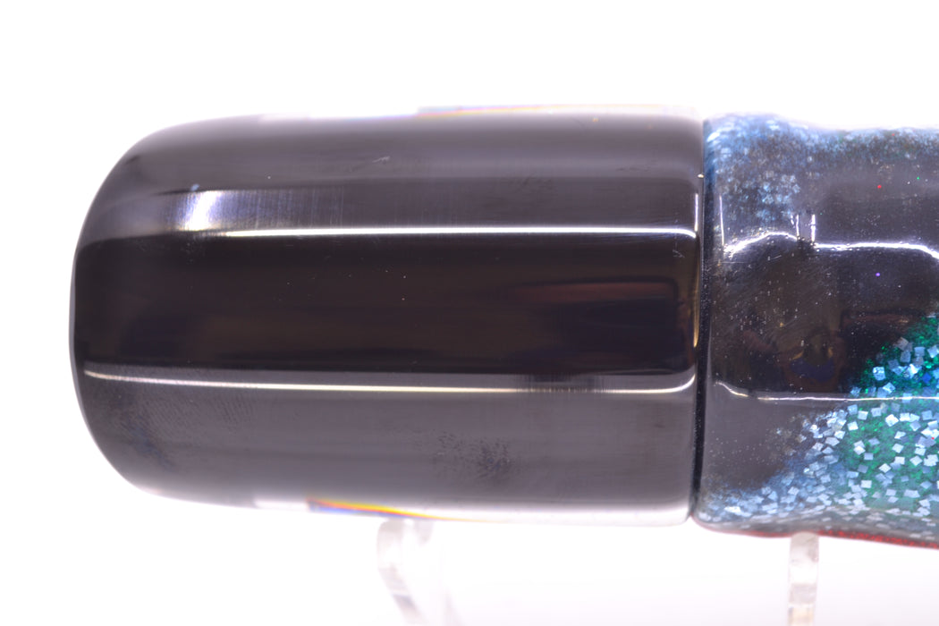 Marlin Magic Blue-Purple Abalone Black Back Taxi Eyes Henry 12" 11.5oz Skirted Evil