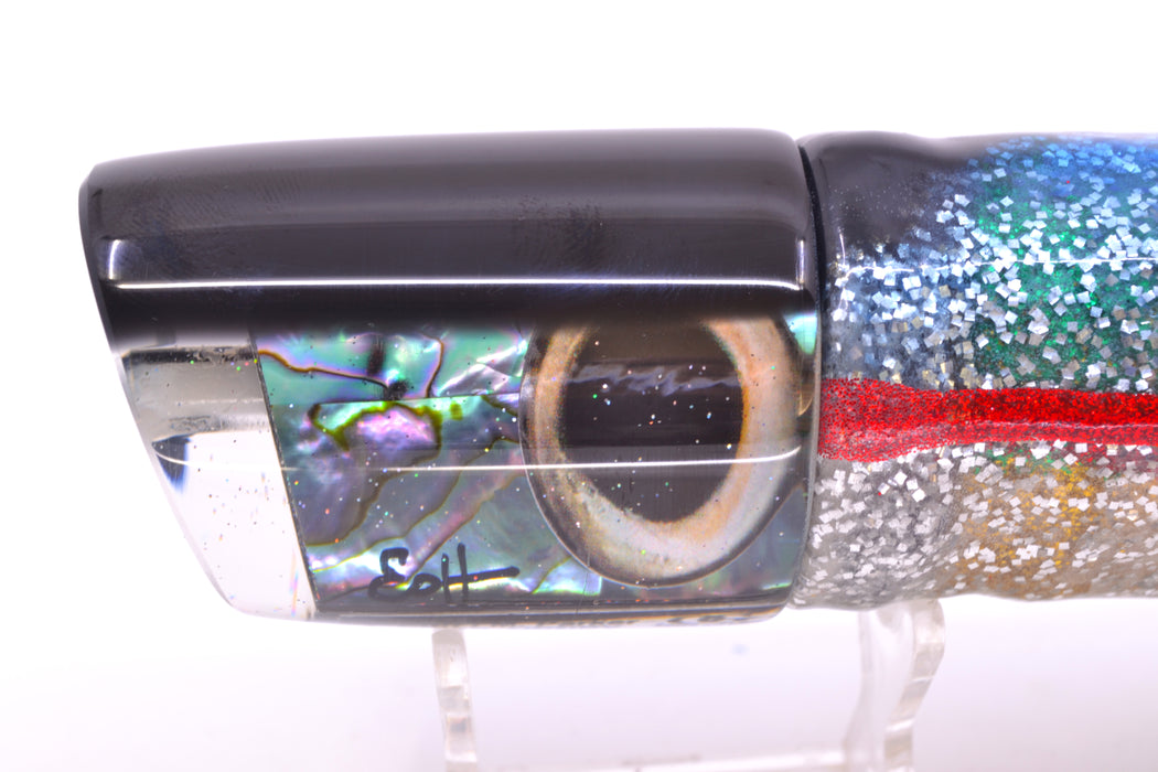 Marlin Magic Blue-Purple Abalone Black Back Taxi Eyes Henry 12" 11.5oz Skirted Evil