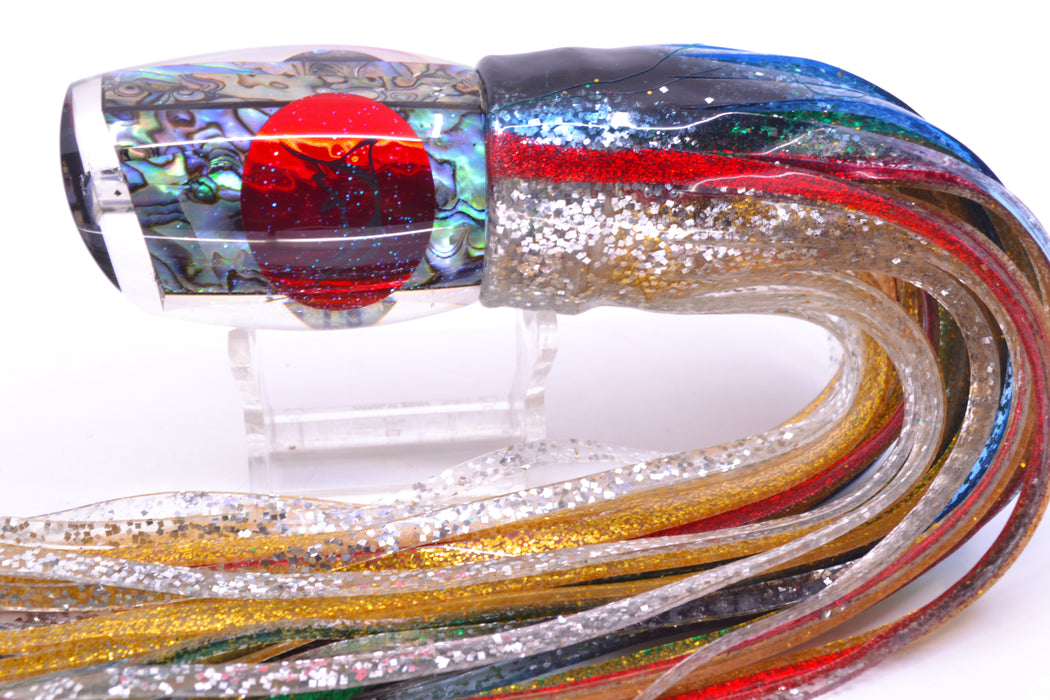 Bonze Lures Paua Shell Red Eyes ATM 10" 6oz Skirted Evil