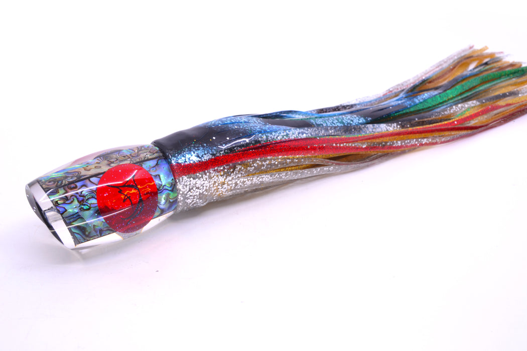 Bonze Lures Paua Shell Red Eyes ATM 10" 6oz Skirted Evil
