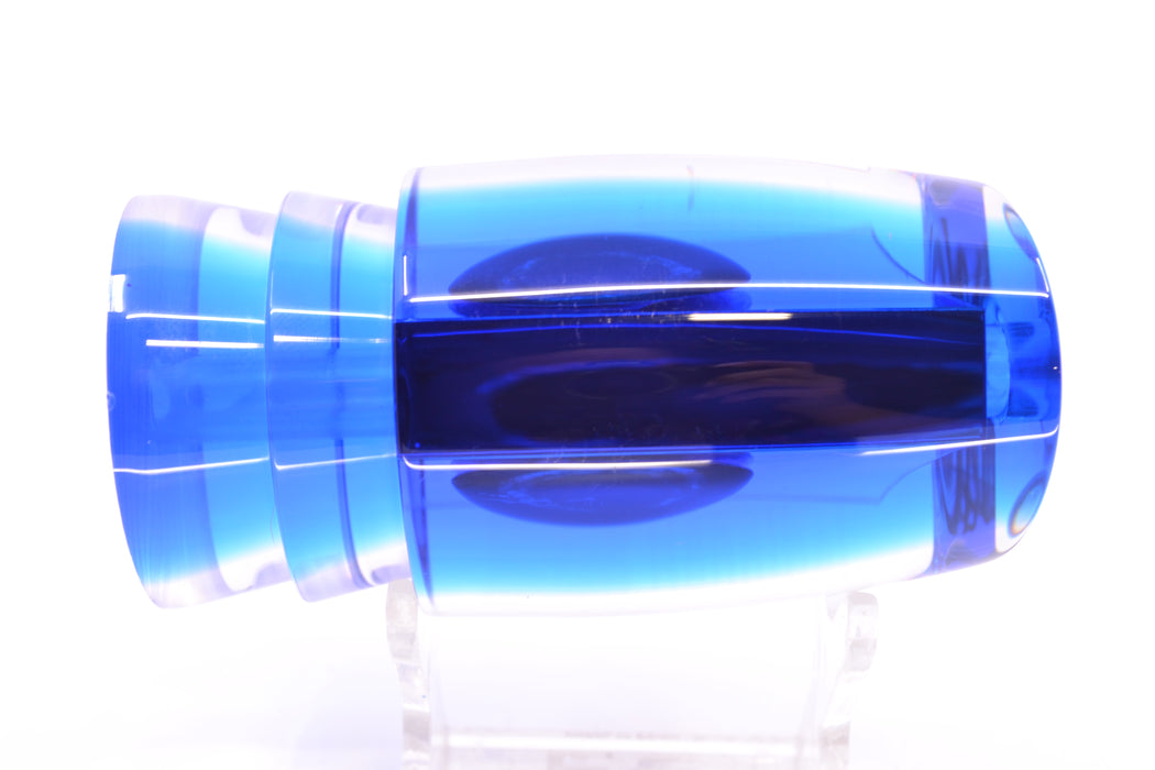 Moyes Lures Clear Mirrored Blue Back Taxi Eyes Hannibal 14" 6oz