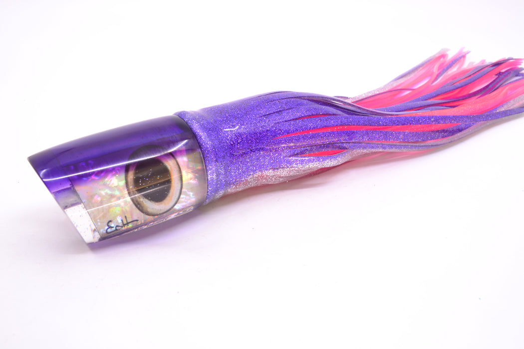 Marlin Magic White Awabi Purple Back Taxi Eyes Henry 12" 11.5oz Skirted Purple-Silver